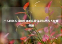 个人所得税官网登录的法律规范与纳税人权利保障