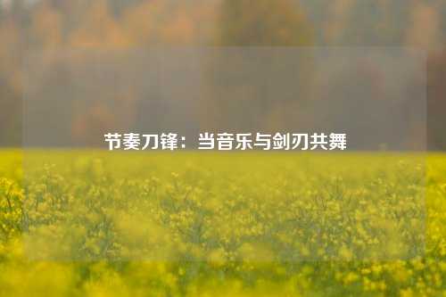 节奏刀锋:当音乐与剑刃共舞