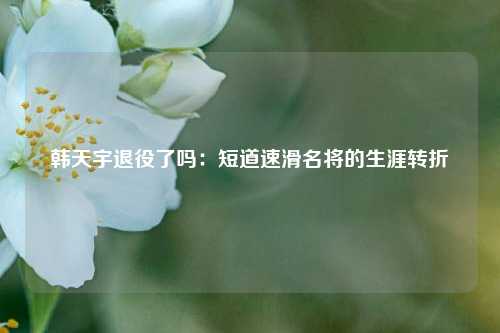韩天宇退役了吗：短道速滑名将的生涯转折